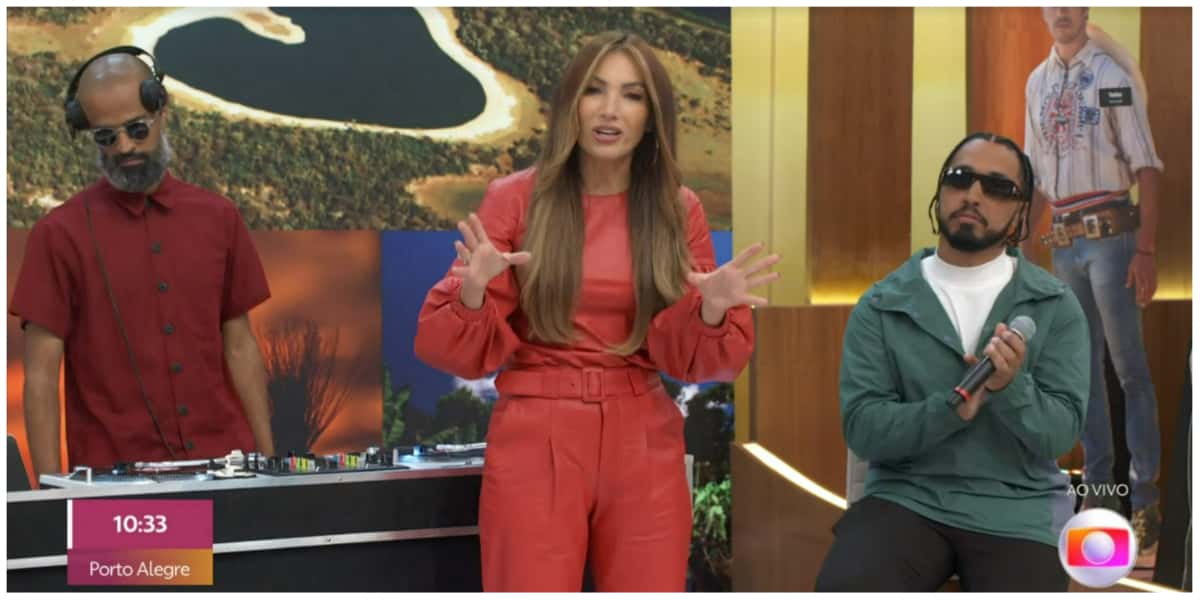 Patrícia Poeta completou um mês no "Encontro" (Foto: Reprodução/TV Globo)