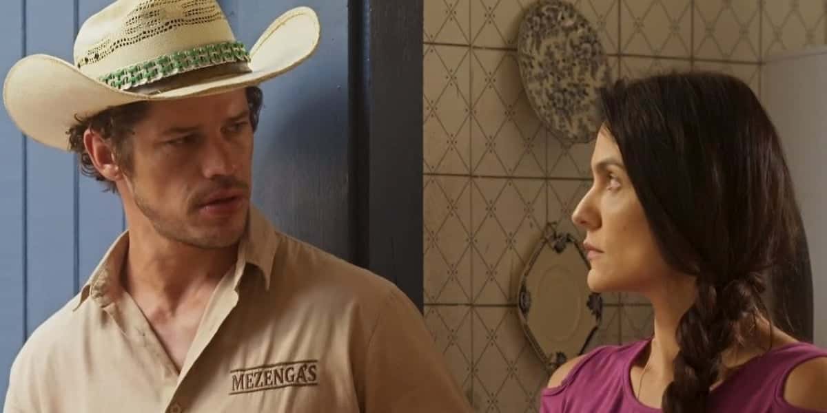 Tadeu vai flertar com Zefa na novela Pantanal (Foto: Reprodução/Globo)