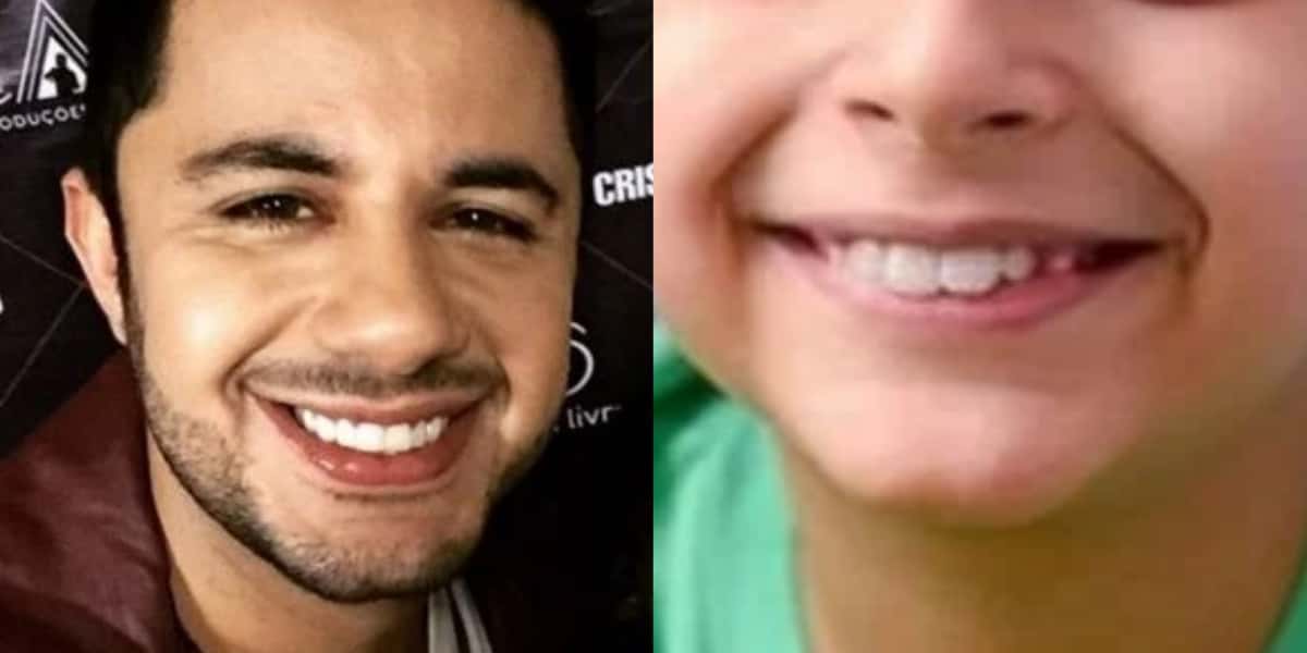 Filho de Cristiano Araújo tá ficando cada vez mais a cara do pai (Imagem: Montagem/TV Foco)