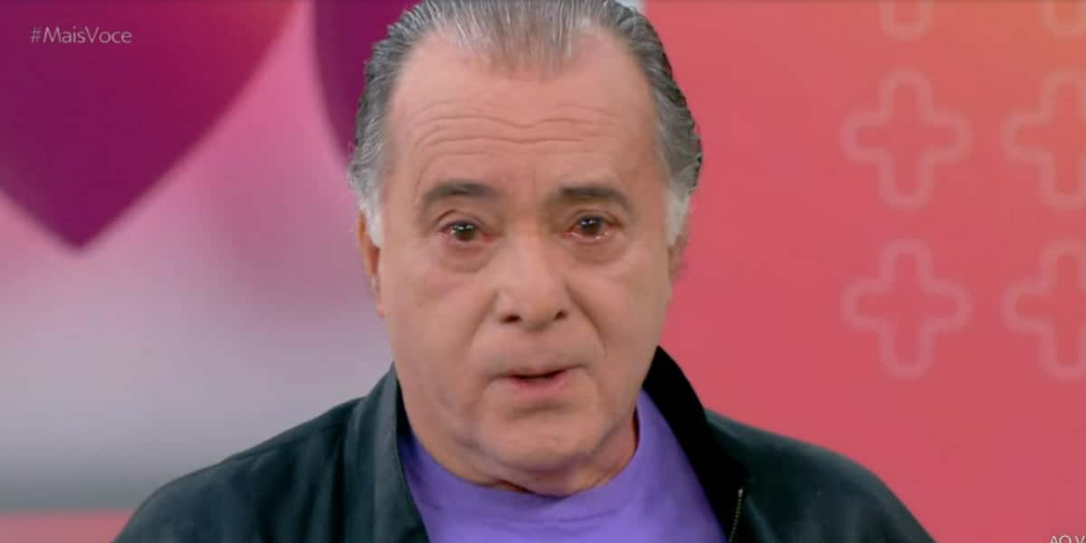 Tony Ramos se emocionou no "Mais Você" (Foto: Reprodução/TV Globo)