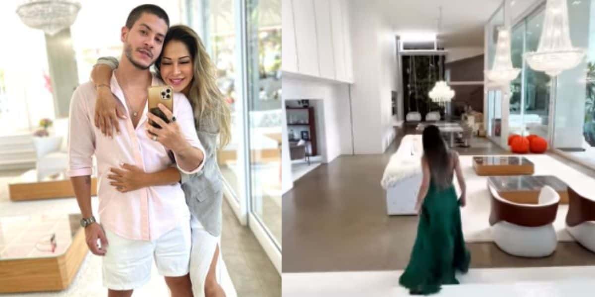 Esposa de Arthur Aguiar, Maíra Cardi, abre às portas de mansão luxuosa com piscina gigante e área verde; fotos (Foto: Instagram)