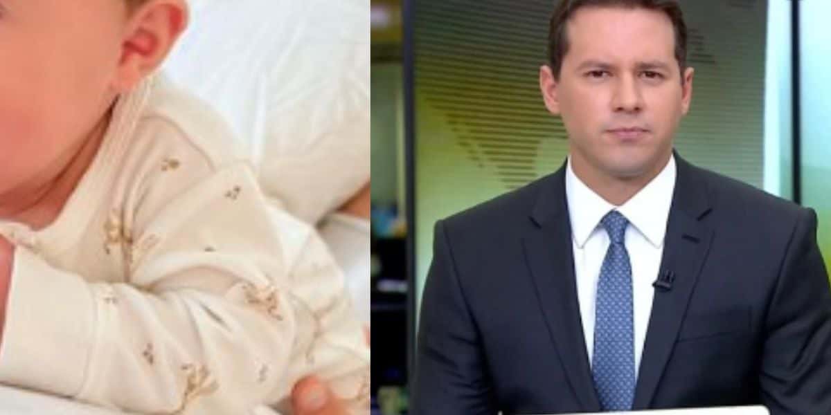 Filho do ex-âncora da Globo, Dony De Nuccio, é tão lindo, para muitos é o bebê mais belo do Brasil (Foto: Reprodução)