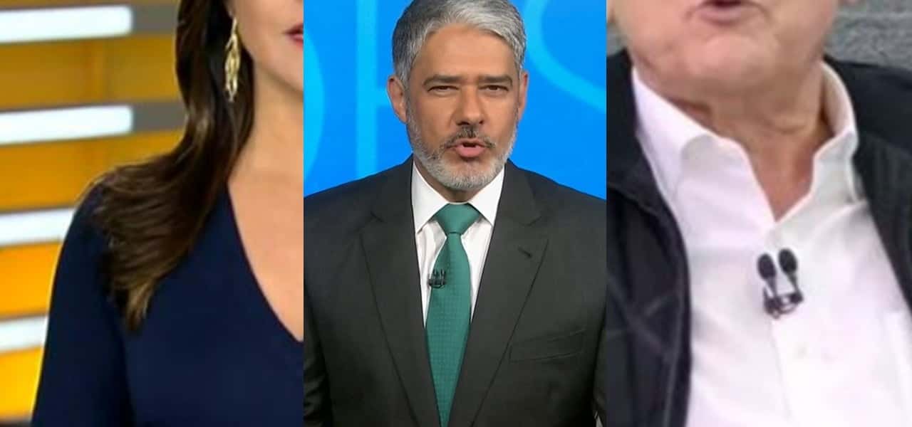 Dois jornalistas famosos se uniram em criticas contra William Bonner após a entrevista de Jair Bolsonaro no Jornal Nacional- Foto: Montagem/TV Foco