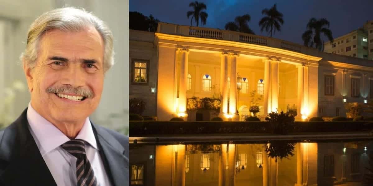 Mansão de Tarcísio Meira vira hotel luxuoso (Reprodução: Montagem TV Foco)