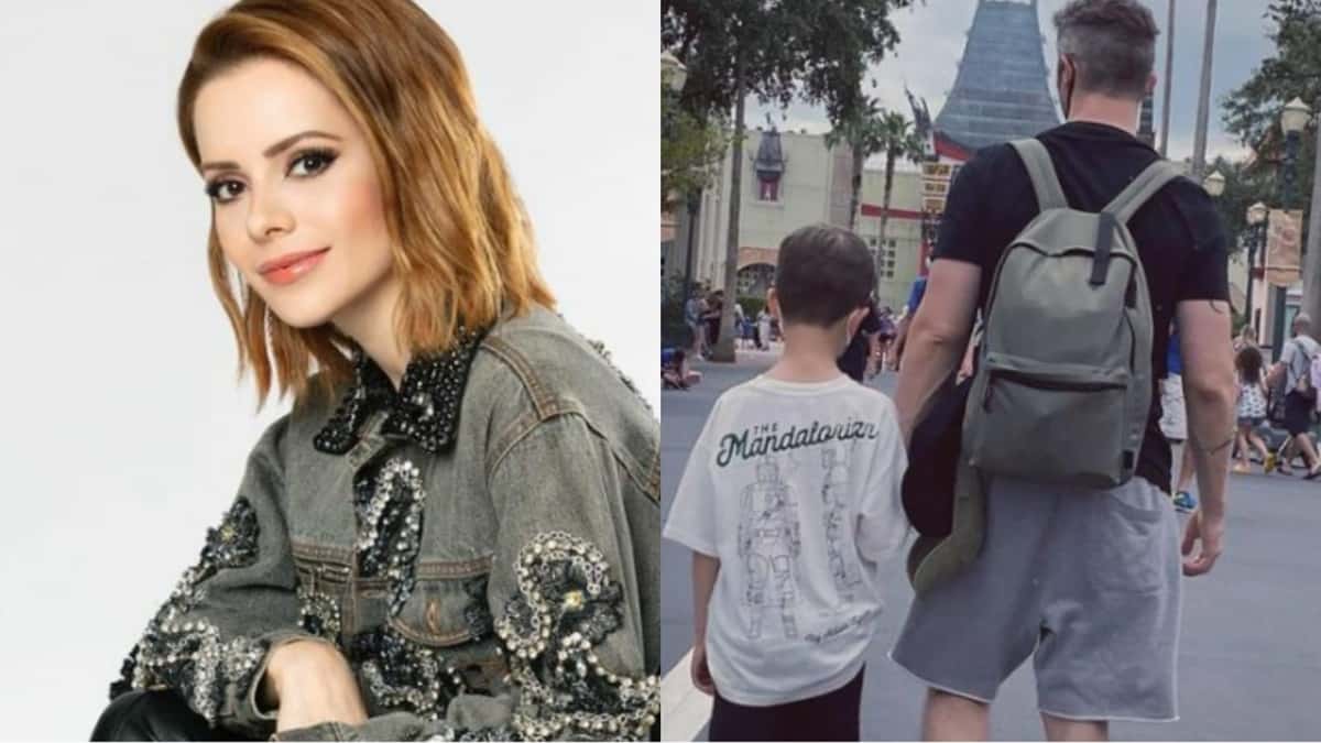 Sandy mostra registro de seu marido e filho de costas (Reprodução/ Instagram)