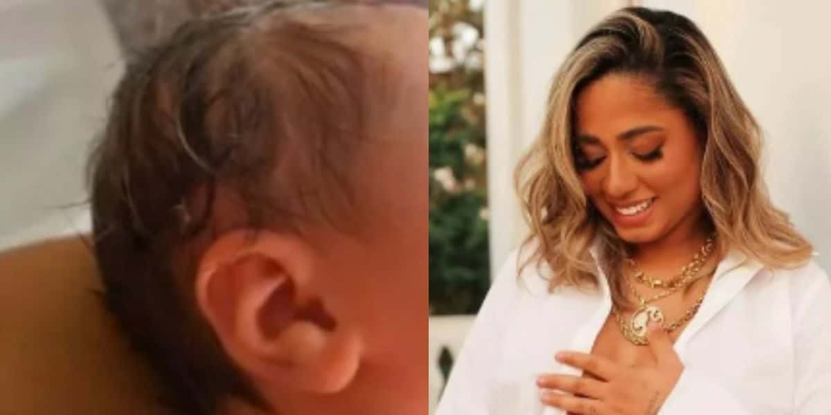 MC Loma deixa público surpreso ao mostrar apenas parte do rosto da filha e diz o porquê esconde totalmente - Reprodução