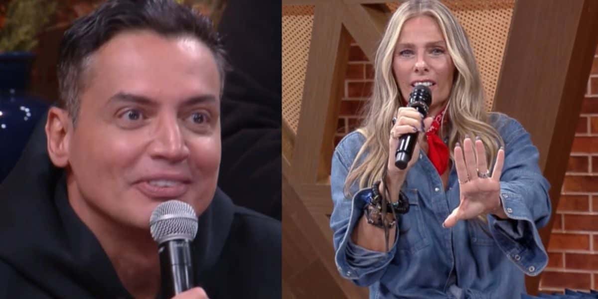 Leo Dias irritou Adriane Galisteu durante pré-estreia de "A Fazenda 14" (Reprodução)