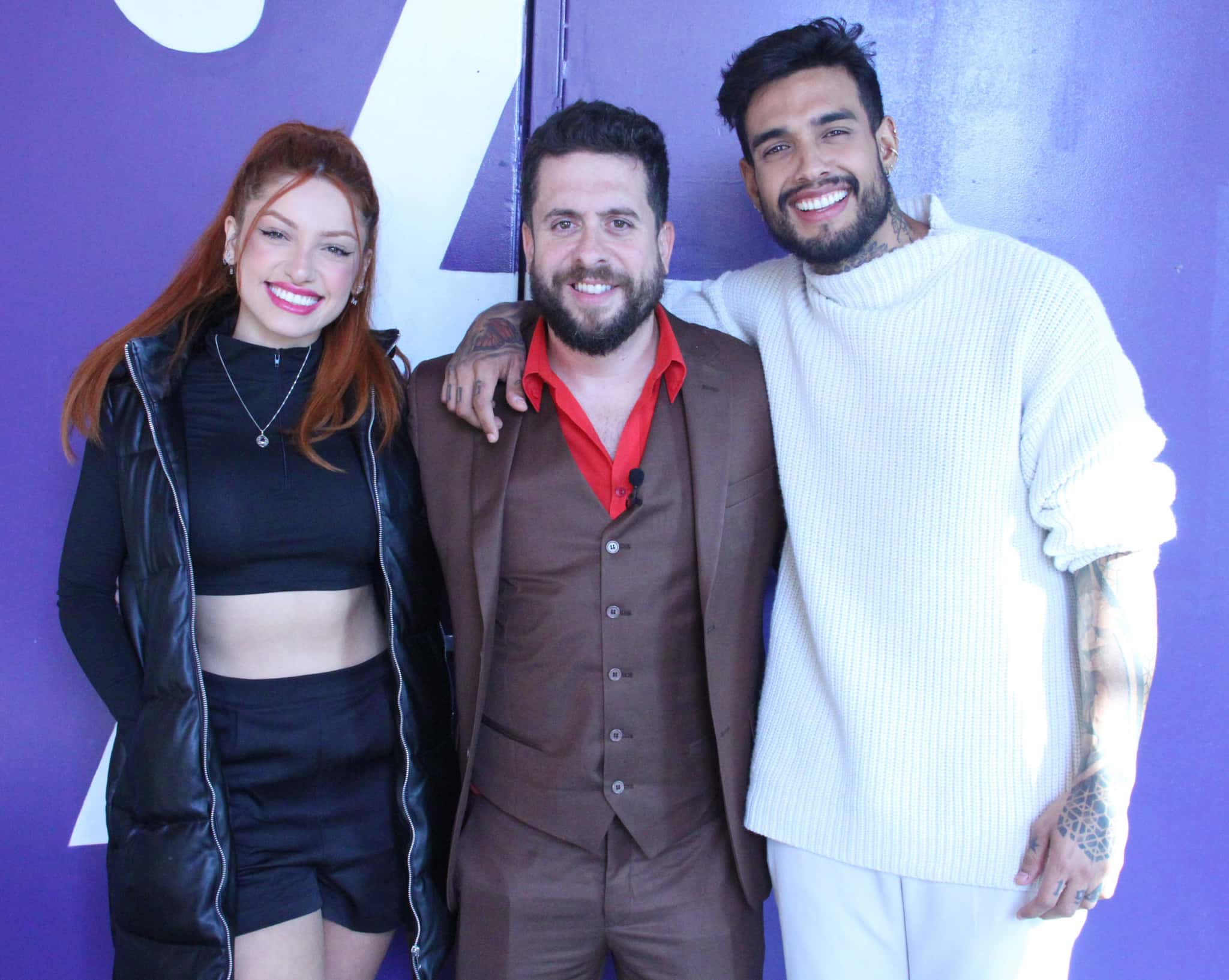 Brenda Paixão, Maurício Meirelles e Matheus Sampaio (Foto: Divulgação/RedeTV!)