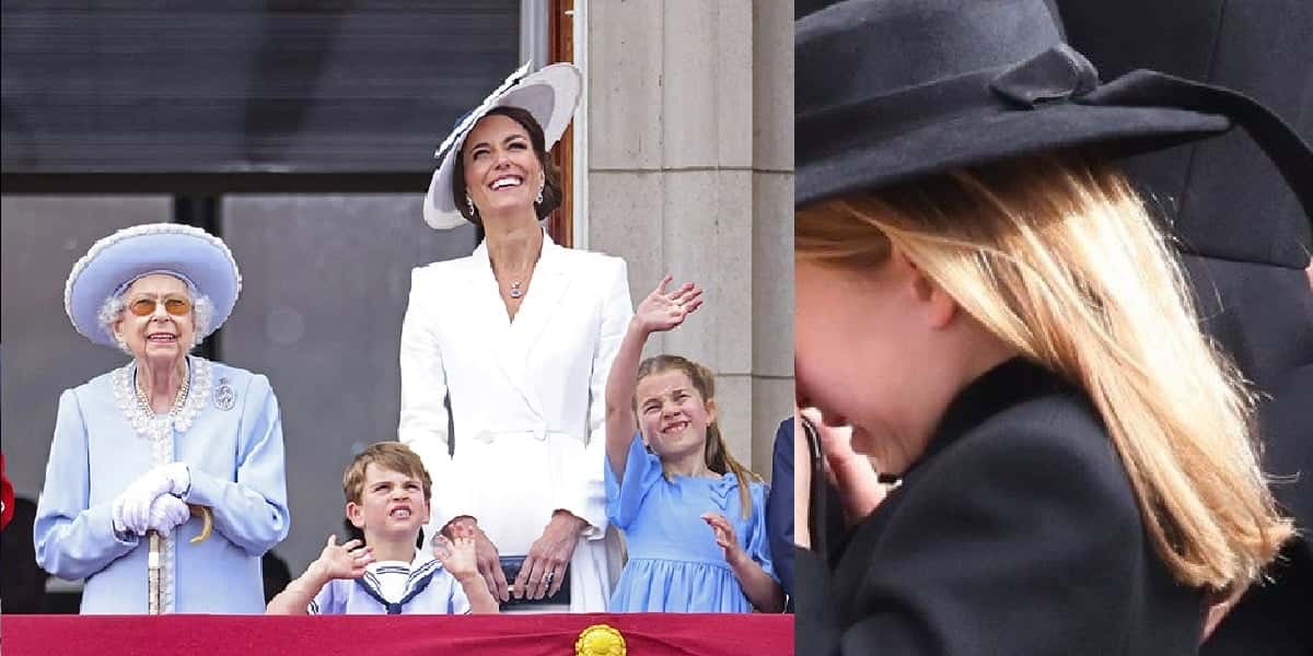 Princesa Charlotte chora no velório da Rainha Elizabeth II (Foto: Divulgações)
