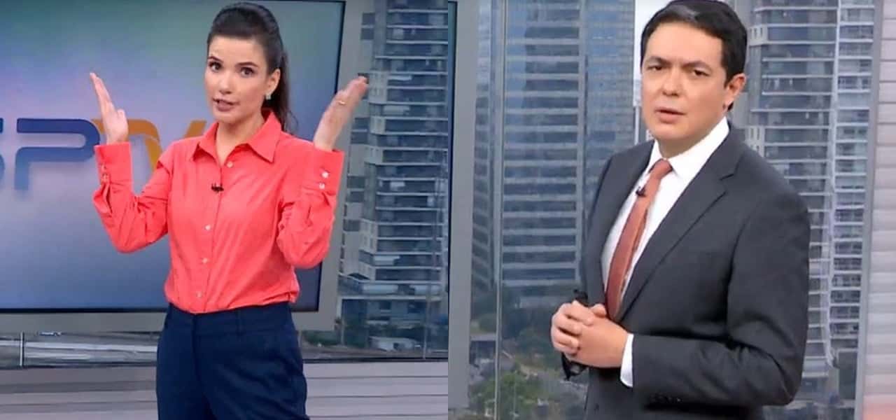 Sabina SImonato cobriu a ausência de Alan Severiano no noticiário regional da Globo- Foto: Montagem/TV Foco