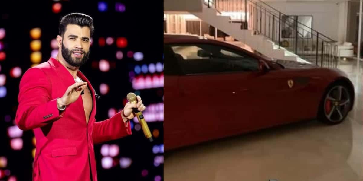 Mansão de Gusttavo Lima com direito a carros na sala (Reprodução: Montagem TV Foco)