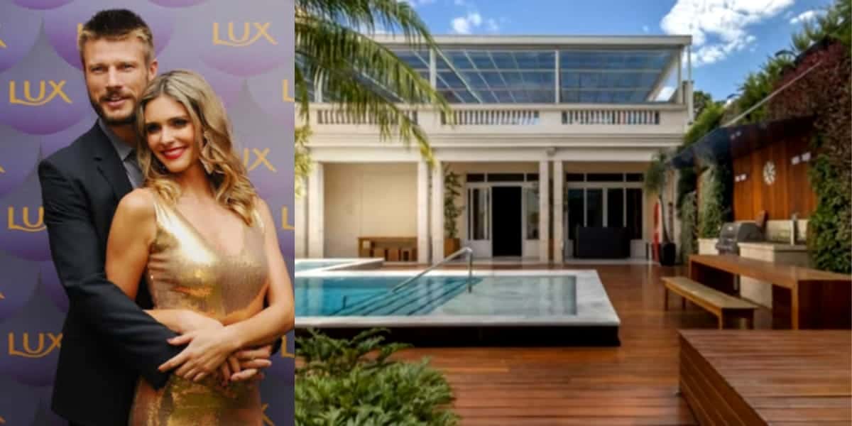 Mansão de Rodrigo Hilbert e Fernanda Lima (Reprodução: Montagem TV Foco)