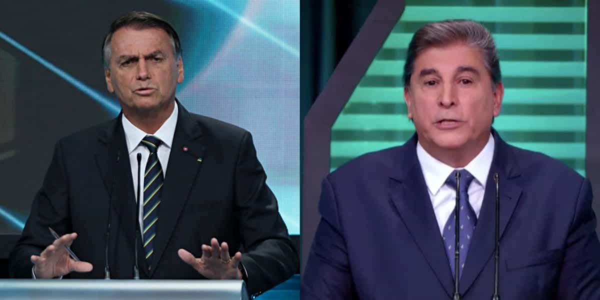 Bolsonaro tentou quebrar uma das regras do Debate no SBT (Foto: Reporodução)