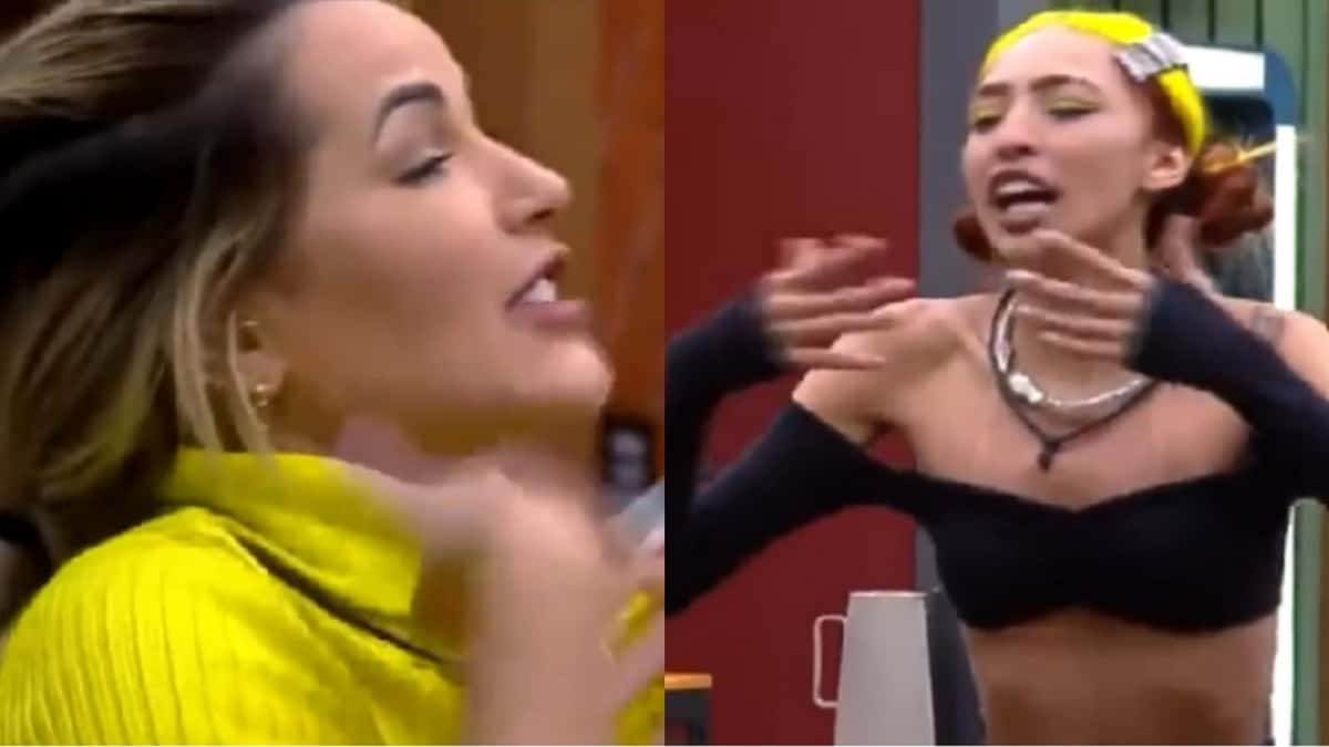 Deolane e Ruivinha protagonizam barraco em A Fazenda 14 (Reprodução/ Twitter)