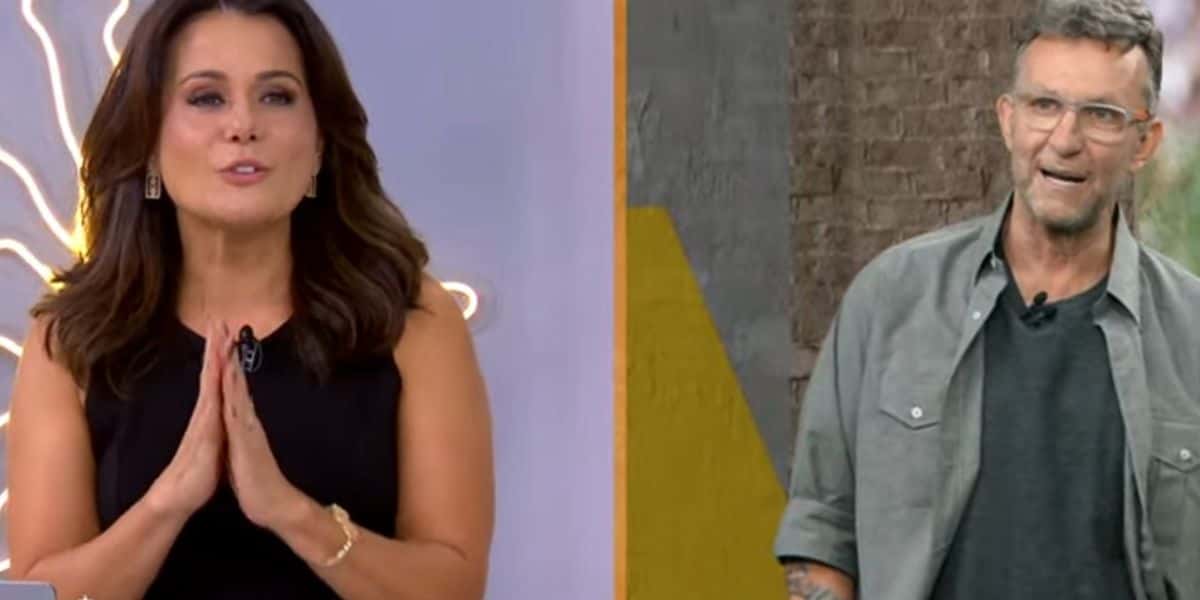 Adriana Araújo e Neto no 'Os Donos da Bola' nesta terça-feira, 18 (Reprodução YouTube)