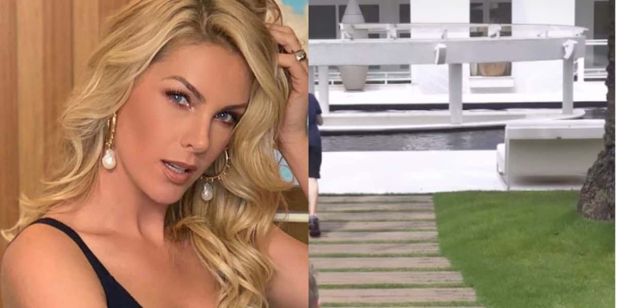 Ana Hickmann mostra jardim da sua casa com piscina, área gigante, e prova que vive em "hotel 5 estrelas" - Foto: Reprodução