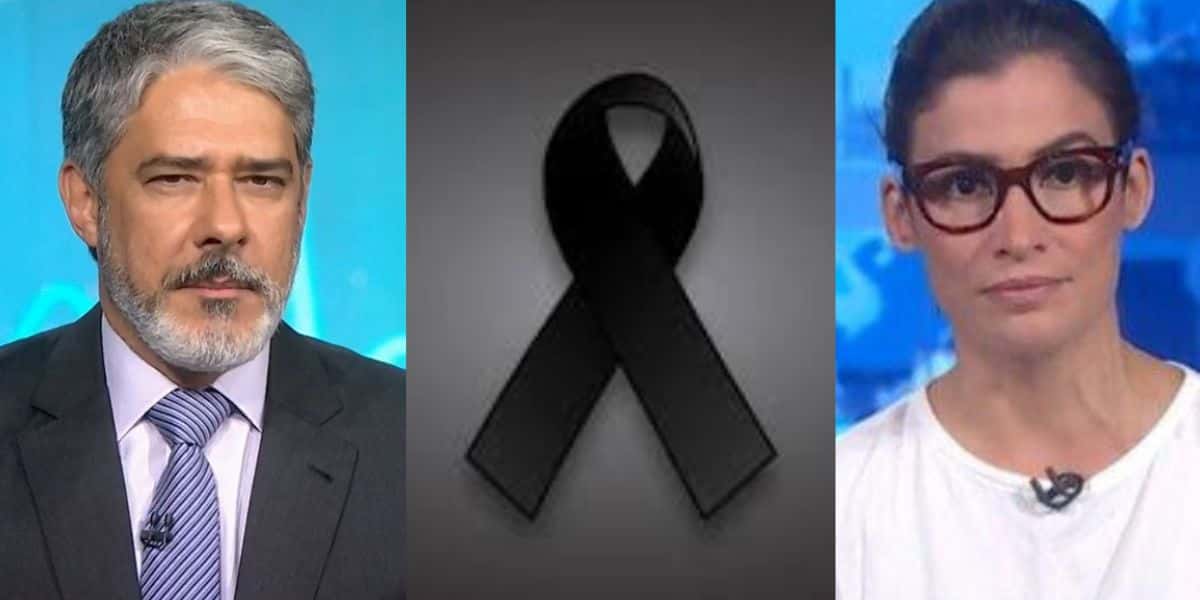Bonner e Renata dão triste notícia ao Brasil e encerram o JN em silêncio e de luto - Foto Reprodução