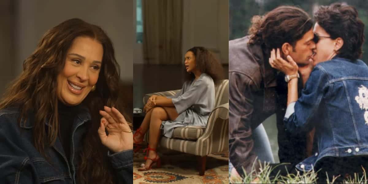 Taís Araújo e Claudia Raia falam sobre beijo de Carolina Ferraz e Du Moscovis (Reprodução: Montagem TV Foco)