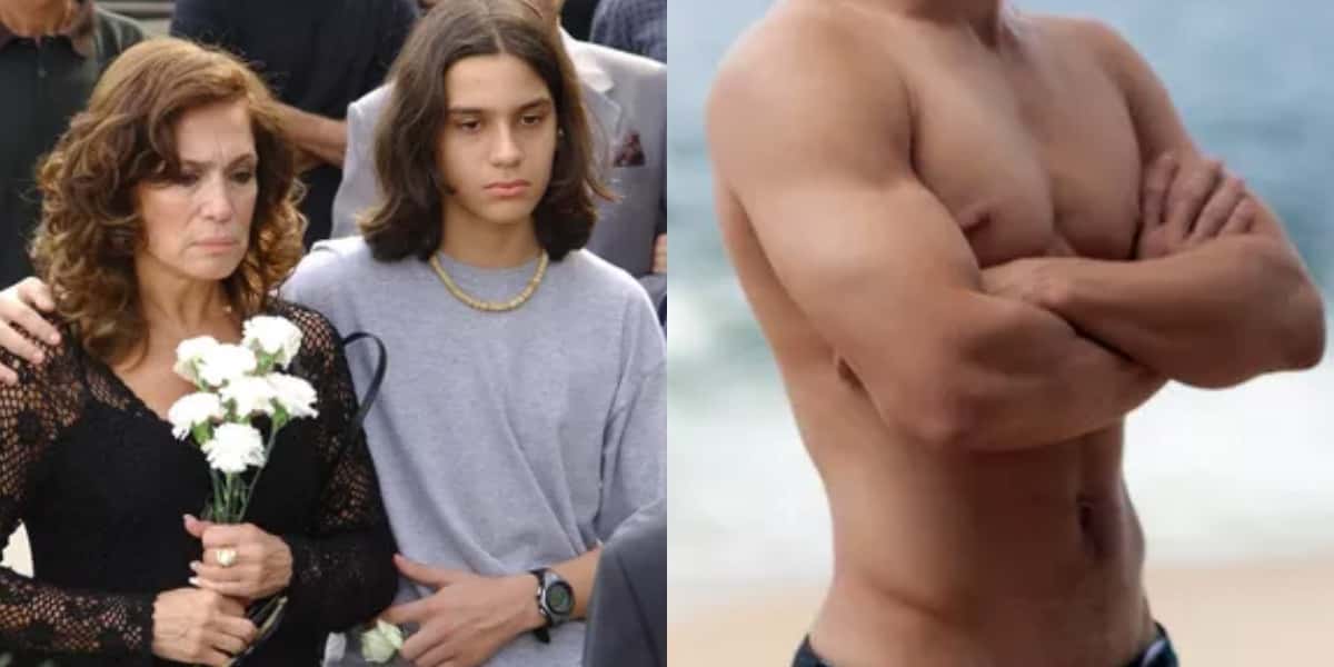 Susana Vieira e Thadeu Matos como Maria do Carmo e Bruno em "Senhora do Destino" (Foto: Reprodução/TV Globo/EGO)