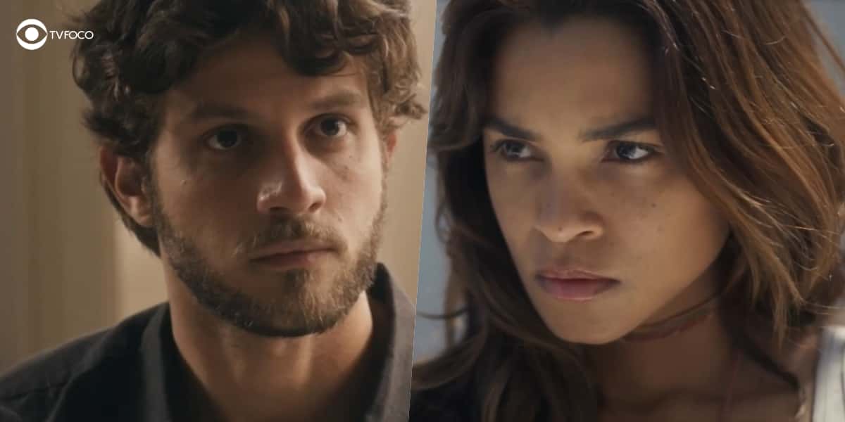 Brisa ficará furiosa com Ari na novela Travessia (Foto: Reprodução/Globo/Colagem/Thais Teles)