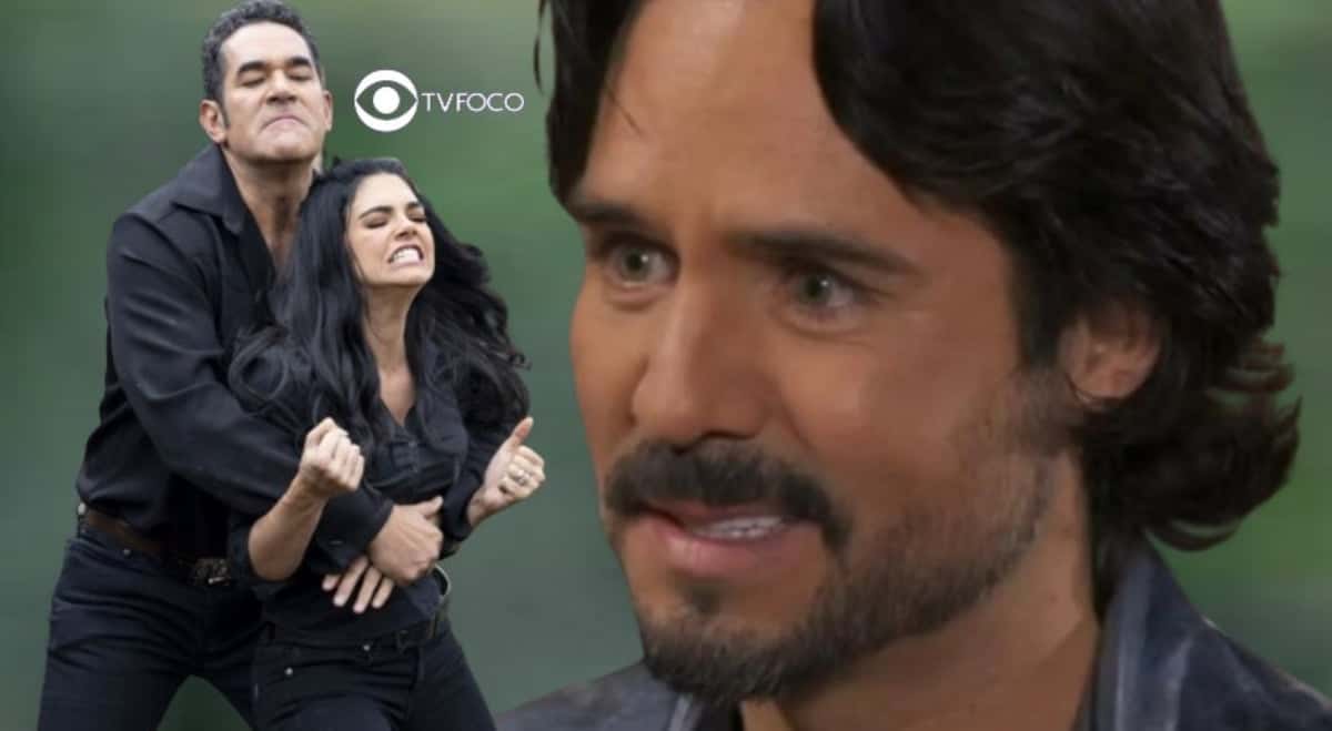 Final de A Desalmada – Rafael impede que Otávio abuse de Fernanda novamente (Foto: Reprodução / Las Estrellas / Montagem TV Foco)