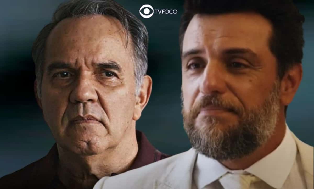 Travessia - Guerra (Humberto Martins) acirra ainda mais rivalidade com Moretti (Rodrigo Lombardi) ao aceitar pedido da ex do empresário (Foto: Reprodução / Globo / Montagem TV Foco)