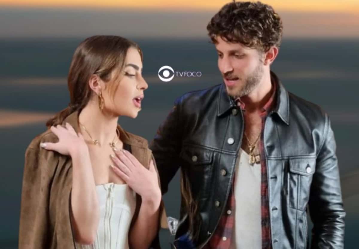 Travessia - Após descobrir traição de Ari (Chay Suede), Chiara (Jade Picon) 'chuta' o ambicioso e planeja vingança (Foto: Reprodução / Globo / Montagem TV Foco)