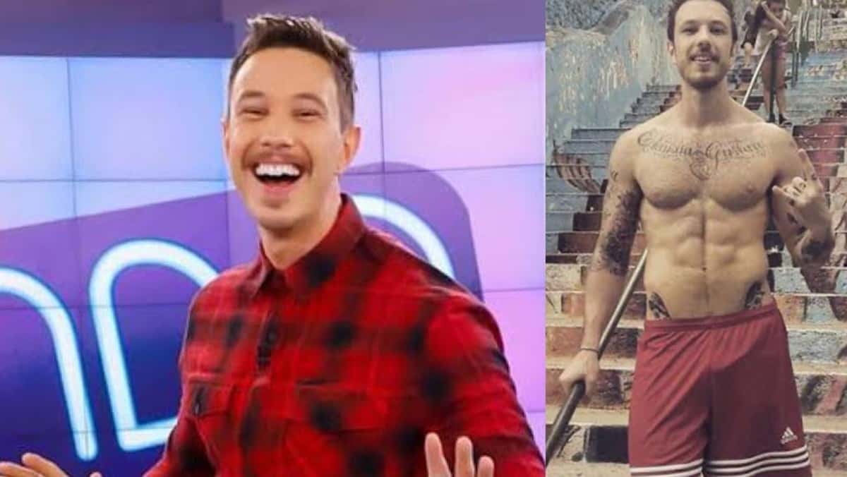 Gabriel Cartolano no Fofocalizando e nas redes sociais (Reprodução/ Montagem)