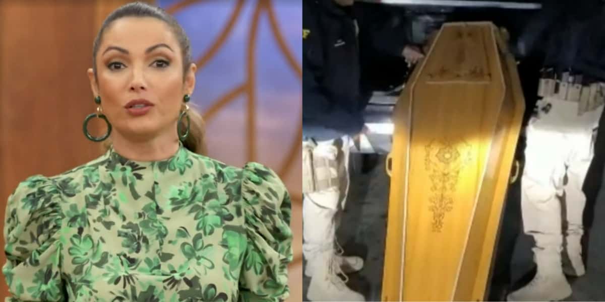 Patrícia Poeta 'abriu caixão' no "Encontro" (Foto: Reprodução/TV Globo)