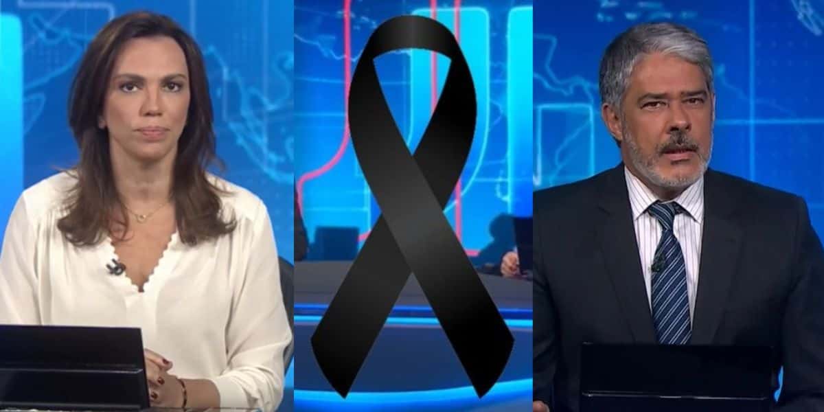 Bonner e Ana Paula Araújo encerram JN em luto e totalmente em silêncio, mas surpresa acaba acontecendo - Reprodução