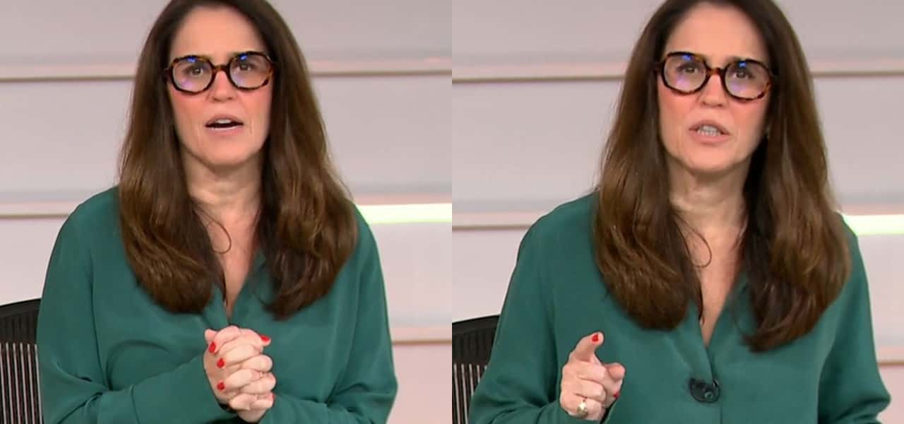 Substituindo Ana Paula Araújo, Ana Luíza Guimarães lidou com uma pane durante o Bom Dia Brasil- Foto: Montagem/TV Foco