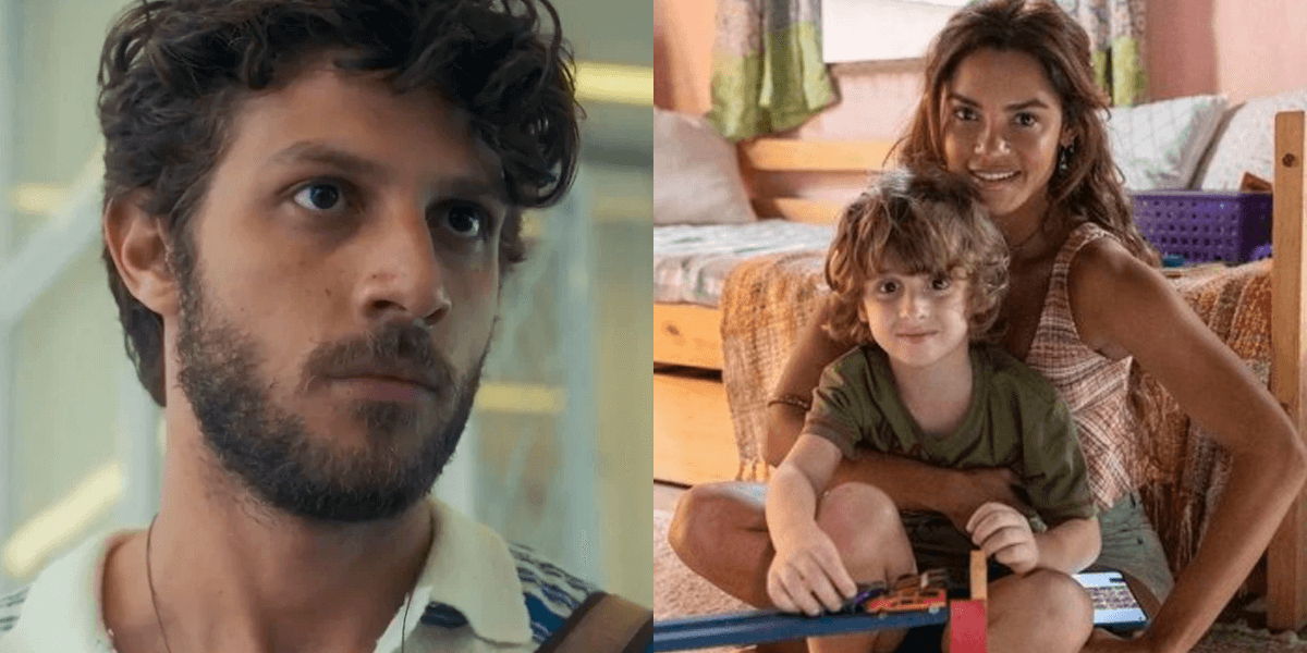 Travessia: Ari, seu filho Tonho e Brisa (Foto: Reprodução)