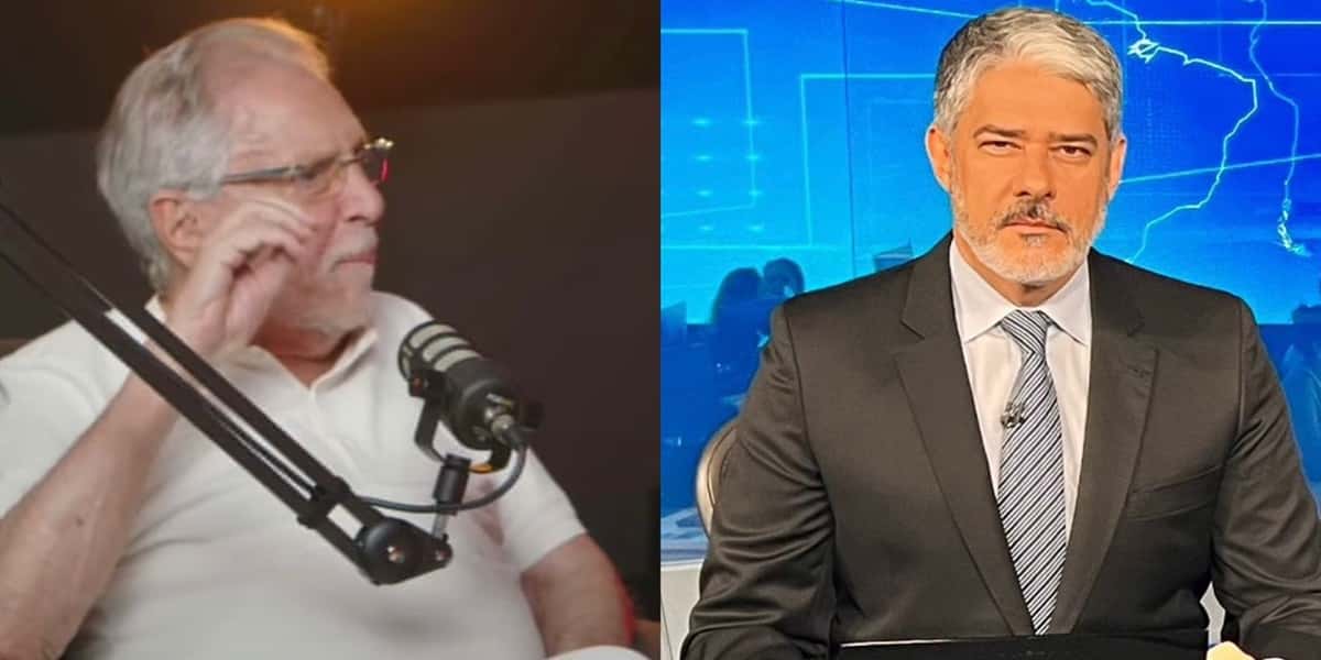 Carlos Alberto de Nóbrega falou sobre William Bonner (Foto: Montagem TV Foco)