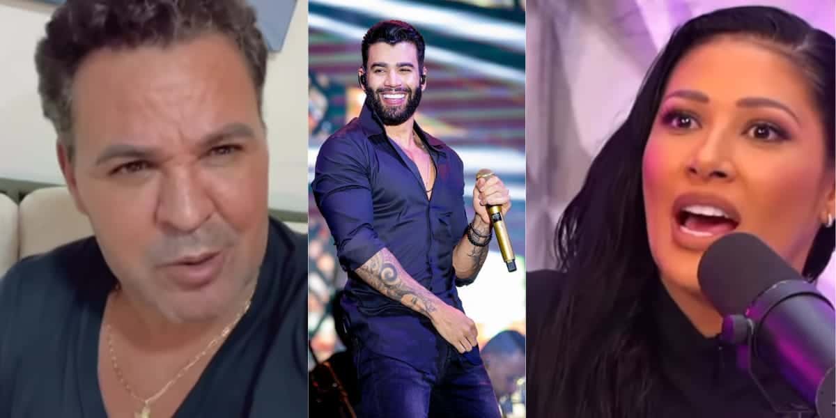 Eduardo Costa se envolve em briga de Gusttavo Lima e Simaria (Reprodução: Montagem TV Foco)