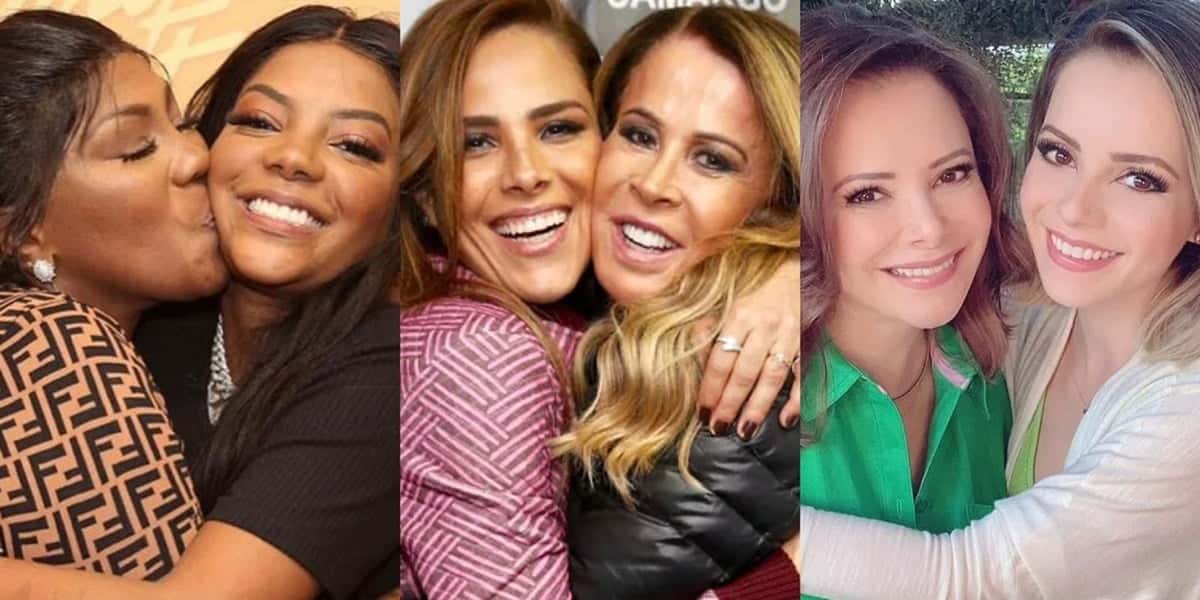 As mães de Ludmilla, Wanessa Camargo e Sandy (Foto: Montagem TV Foco)