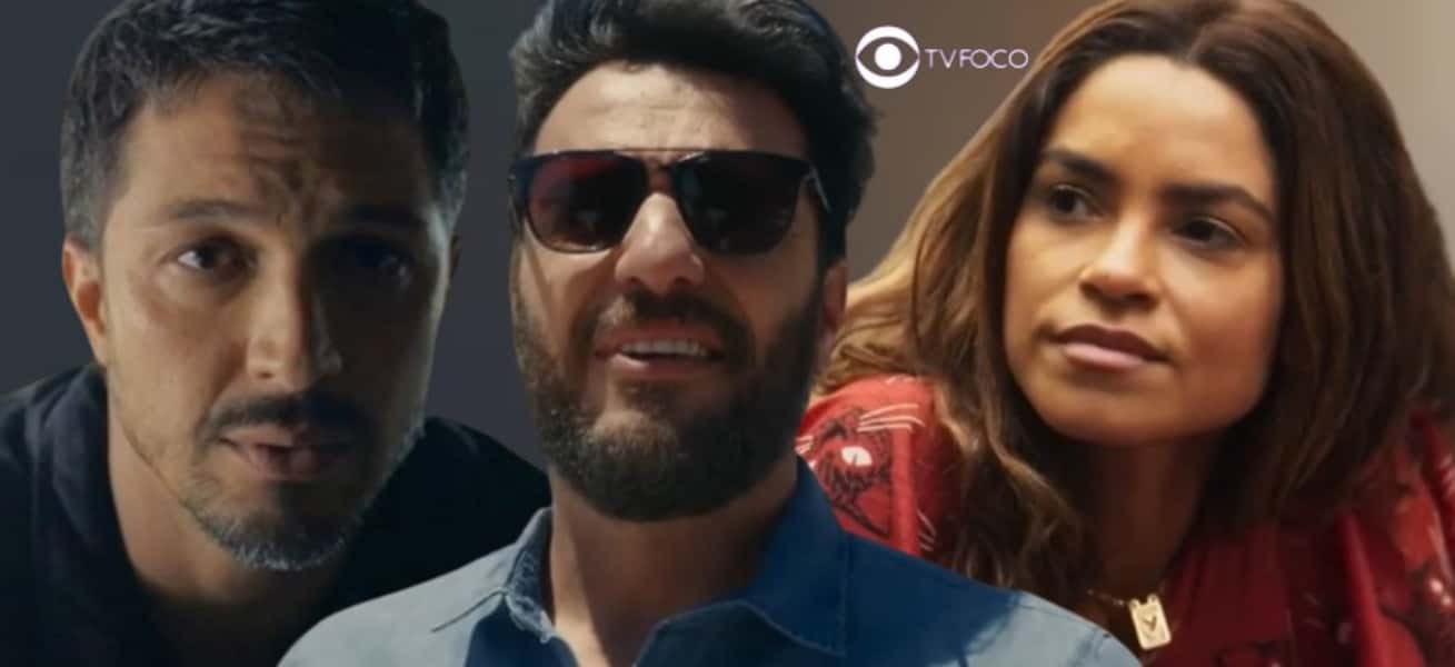 Travessia - "Bicho solto", Oto não se rende a ameaça de Moretti e abre mão de milhões para ficar com Brisa (Foto: Reprodução / Globo / Montagem TV Foco)
