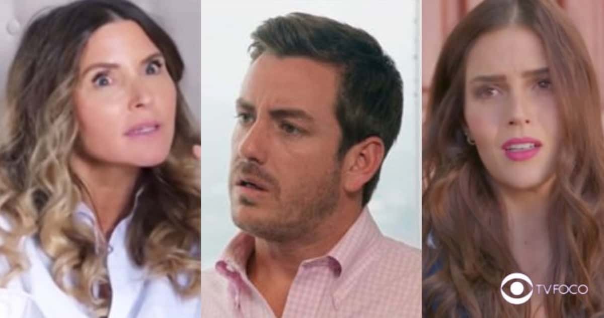 Vencer o Desamor - Linda descobre que Eduardo é casado com Ariadna e toma atitude bombástica (Foto: Reprodução / Las Estrellas / Montagem TV Foco)