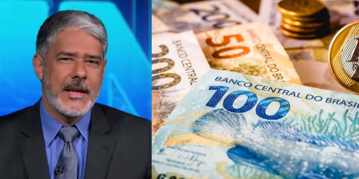 Conta bancária de William Bonner é difícil de acreditar (Reprodução: Montagem TV Foco)