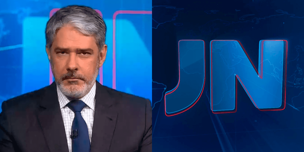 William Bonner quebra protocolo na bancada do Jornal Nacional e faz o inacreditável, ao vivo: "Uma vez" (Foto: Reprodução)