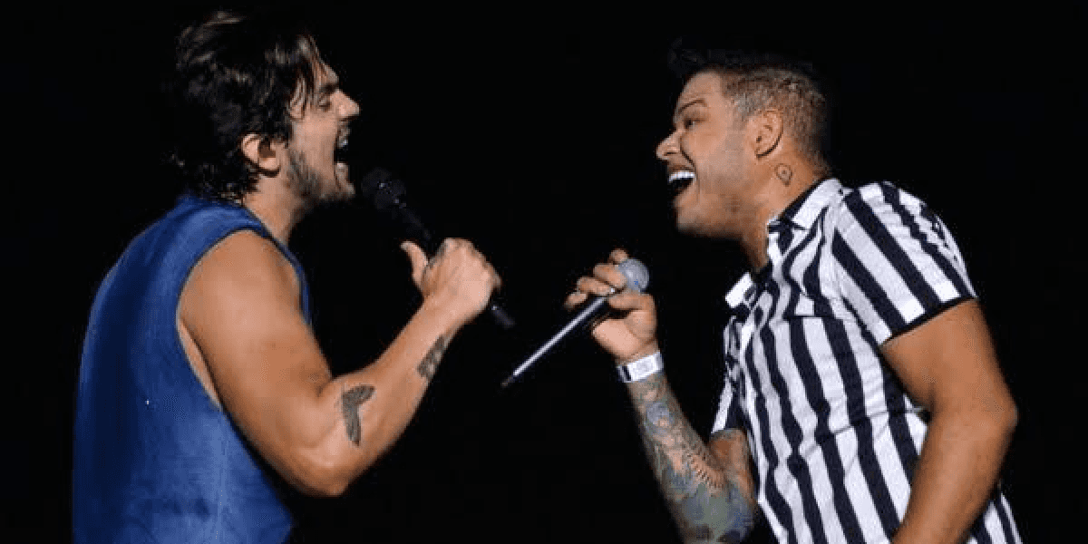 Tierry e Luan Santana. (Foto: Reprodução / Internet)