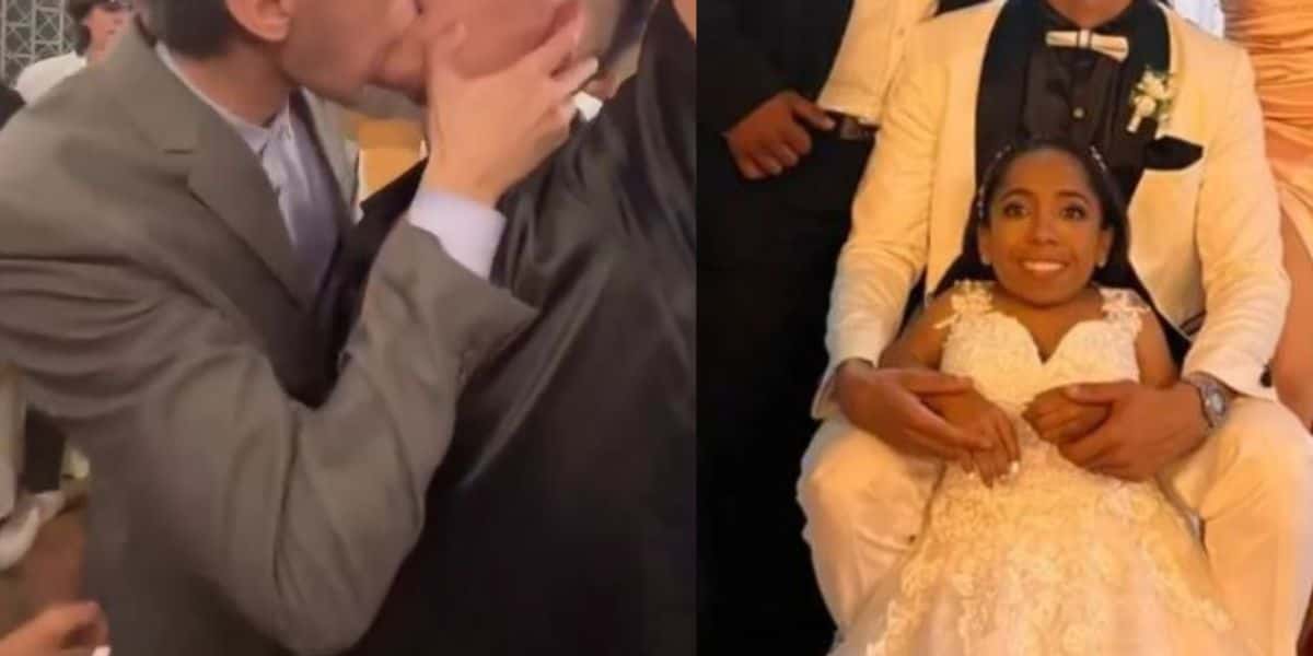 Noivo gato que traiu a esposa anã com outro homem em casamento se pronuncia: "Ainda não acredito" - Foto reprodução