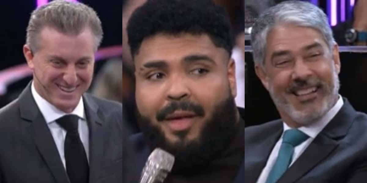 William Bonner, Paulo Vieira e Luciano Huck (Foto: Reprodução)