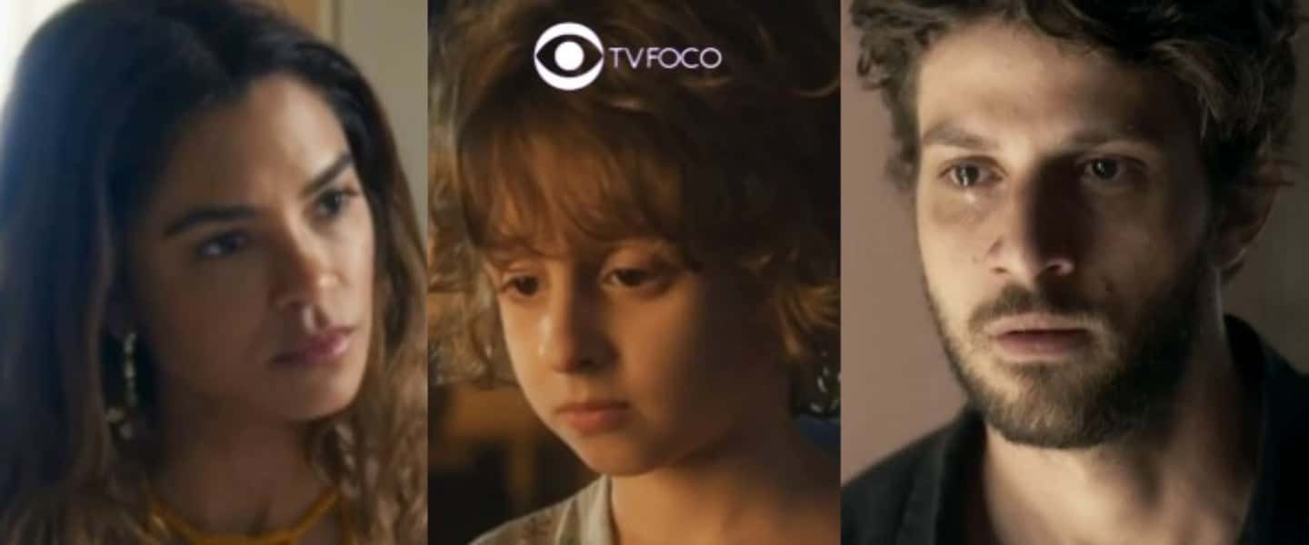 Travessia - Ari e Brisa fazem exame de DNA para provar que são pais de Tonho, mas resultado é chocante (Foto: Reprodução / Globo / Montagem TV Foco)