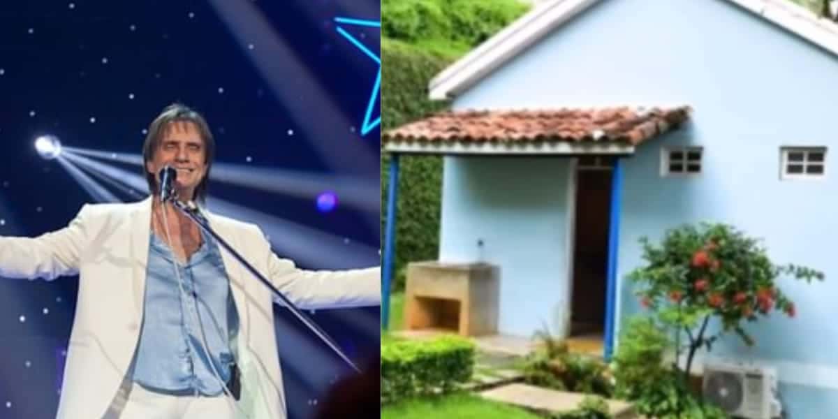 Casa humilde da infância de Roberto Carlos (Reprodução: Montagem TV Foco)