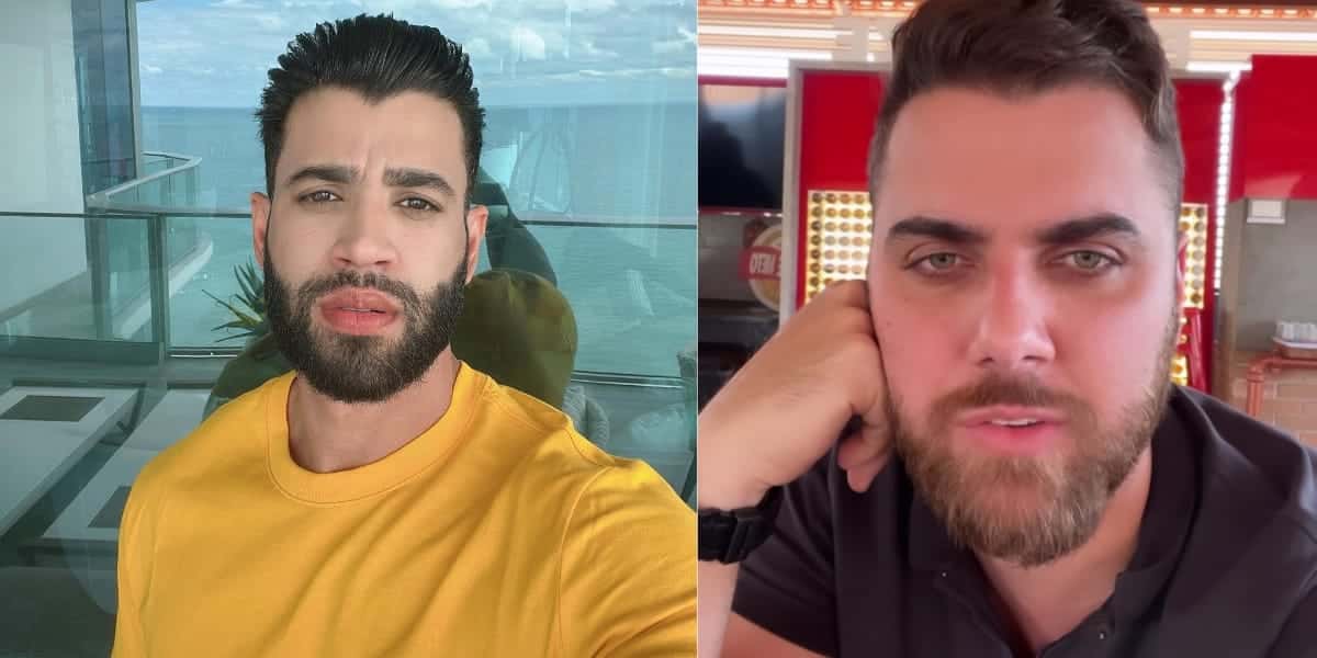 Gusttavo Lima e Zé Neto (Reprodução: Montagem TV Foco)