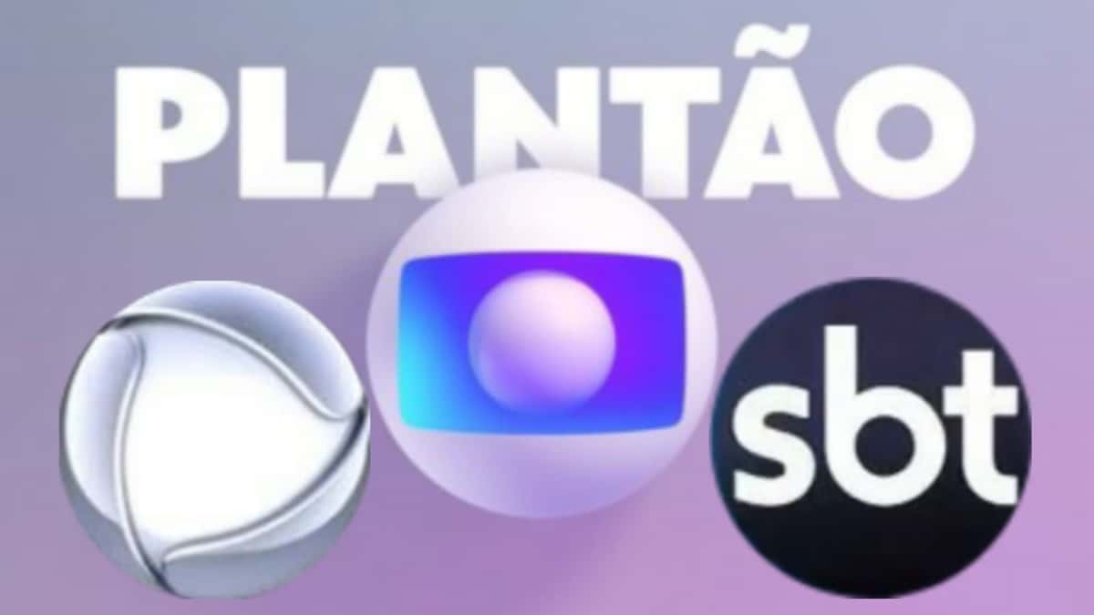 Plantão da Globo, Record e SBT no mesmo dia e hora (Reprodução/ Montagem)