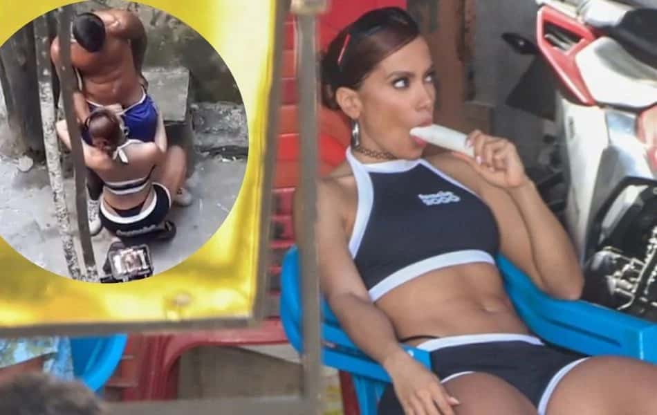 Anitta simula sexo oral em rapaz no novo clipe (Foto: Reprodução/Web)