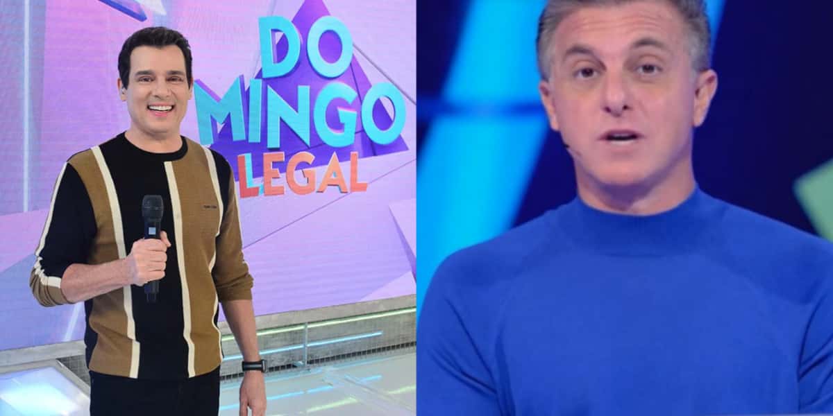 Luciano Huck apareceu no Domingo Legal e deixou público impressionado (Foto: Reprodução)
