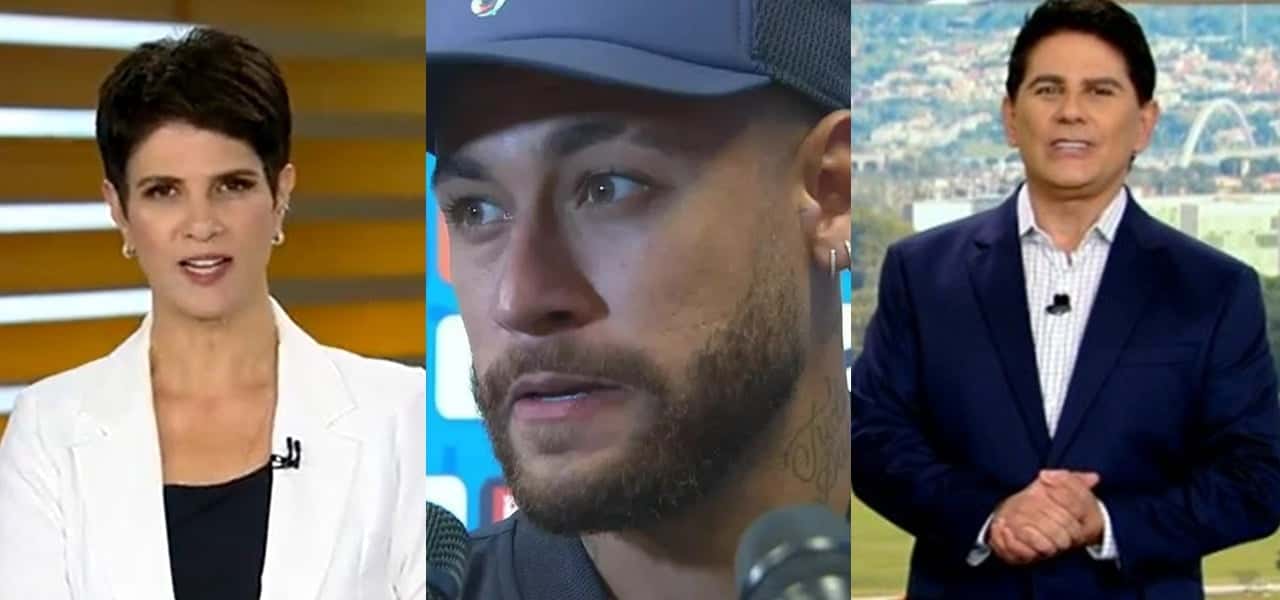 Mariana Godoy e César Filho repercutiram uma investigação policial envolvendo Neymar- Foto: Montagem/TV Foco