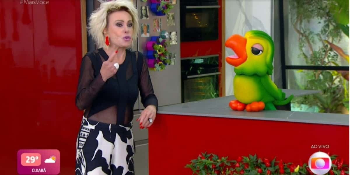 Louro Mané e Ana Maria Braga no "Mais Você" (Foto: Reprodução/TV Globo)
